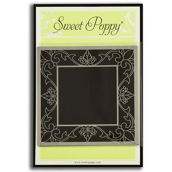 Sweet Poppy Stencils Metal Stencil - Elegant Flourish Aperture Sq - 319100