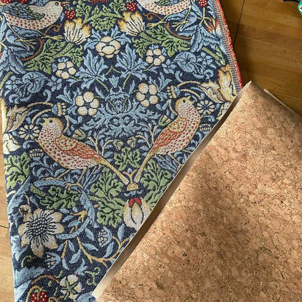 Natasha Makes Fabric Duo: 1/2m Tapestry 'Strawberry Thief ' & LQ  - 319490
