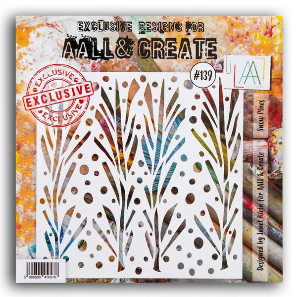 AALL & Create 6x6" Stencil - Snow Pines - 320153