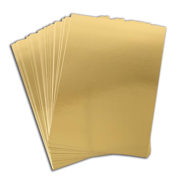Pink Frog Crafts Gold Mirror Card 270gsm 40 A4 Sheets - 320301