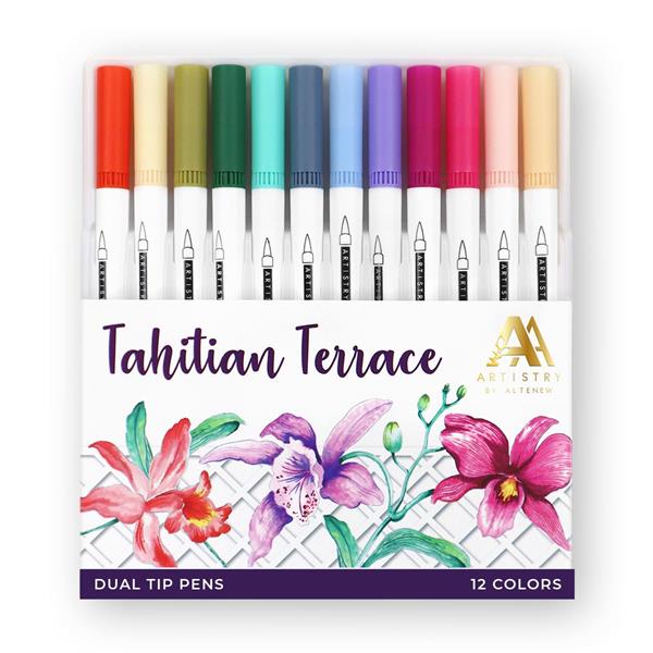 Altenew Water-Based Dual Tip Pens - Tahitian Terrace - 321125