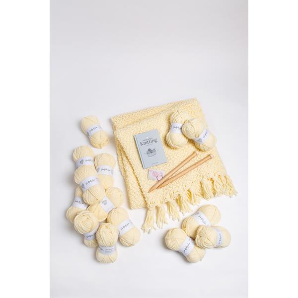 Wool Couture Herringbone Blanket Knitting Kit with Pocket Book of - 324671