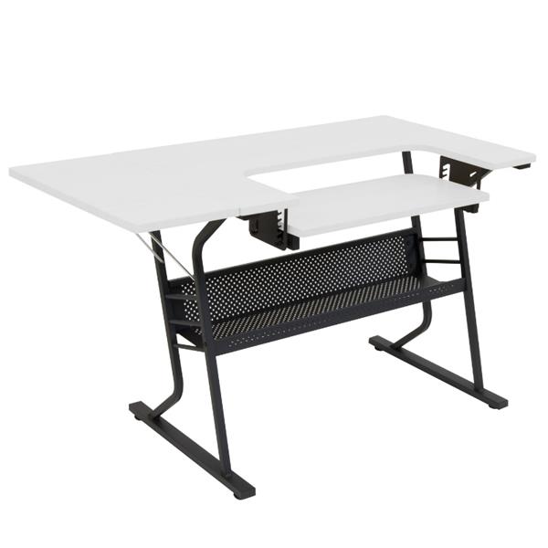 Sewing Online Hobby Table - Black/White - 326606