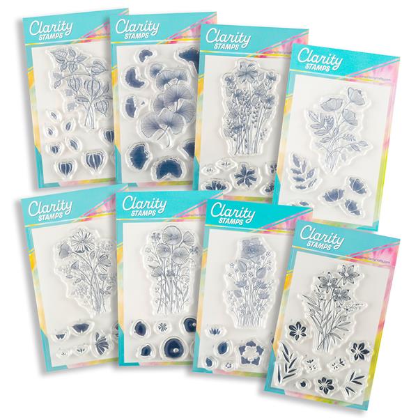Clarity Crafts Floral Spray Complete A6 Stamp Collection - 329411