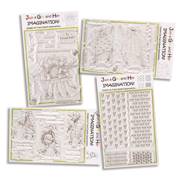 Tracy Easson Illustrations Mouseker Collection - 4 x A6 Stamp Set - 331290