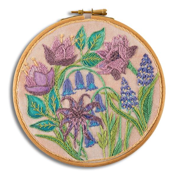 Annie Morris Bluebell Embroidery Kit - Includes: Instructions Pan - 335637