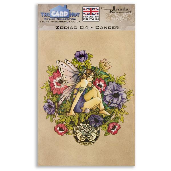 The Card Hut Linda Ravenscroft Zodiac: 04 Cancer - 8 Stamps - 337641