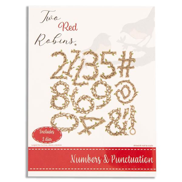 Two Red Robins Nature's Alphabet - Numbers & Punctuation Die Set  - 340226