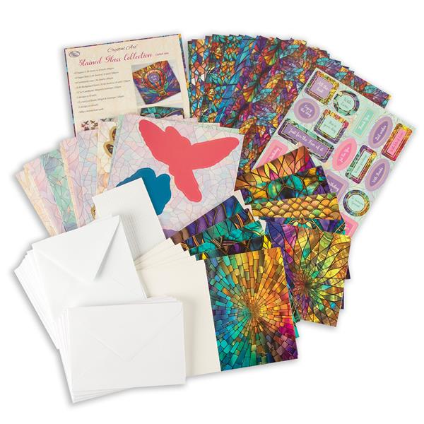 Craft Buddy Stained Glass Papercrafting Kit - Makes 30 Cards - 340582