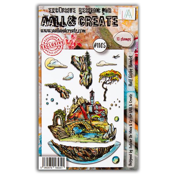AALL & Create Autour de Mwa A6 Stamp Set - Half Globe Hamlet - 13 - 343508