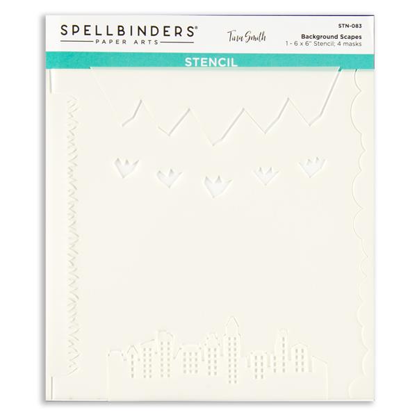 Spellbinders Windows with a View - Background Scapes 6x6" Stencil - 346492