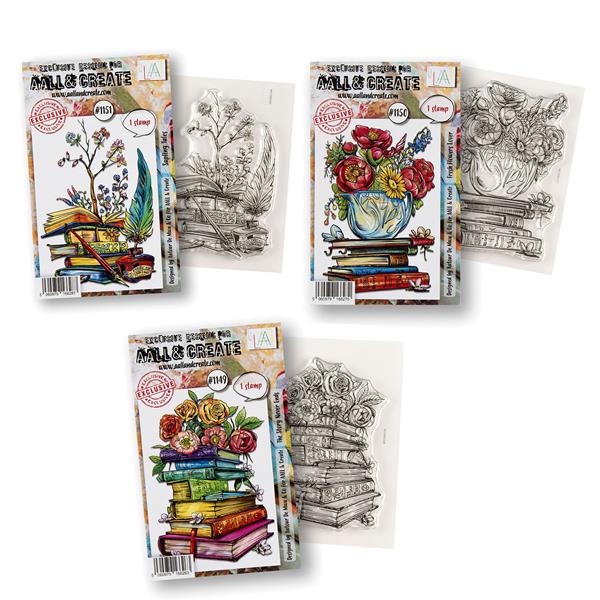 AALL & Create 3 x Stamp Sets - The Story Never Ends, Fresh Flower - 348381