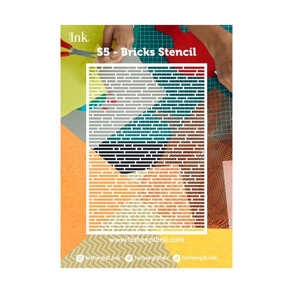 Fothergill Ink A4 Stencil - Bricks - 352351