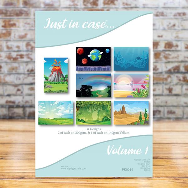 Just in Case Printed Paper & Vellum Pack - 24 Sheets Total - 353237