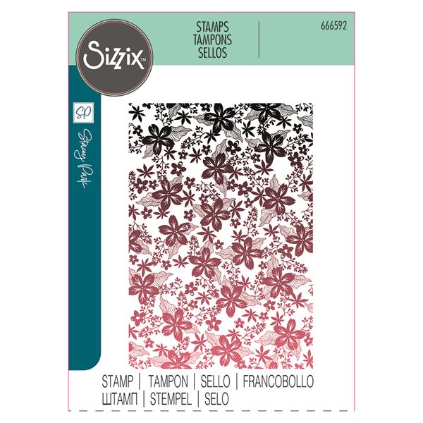 Sizzix A5 Clear Stamp - Cosmopolitan, Petals by Stacey Park - 354943