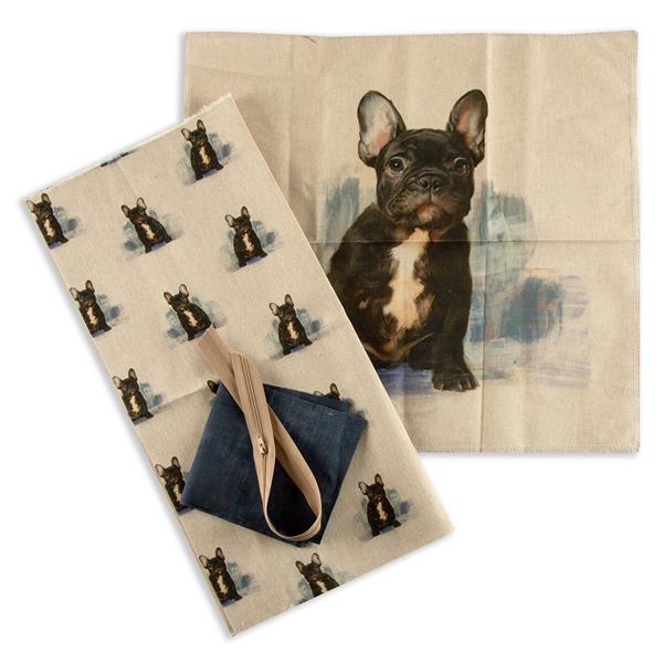 Juberry Designs Linen Animal Cushion Kit - French Bulldog - 355370