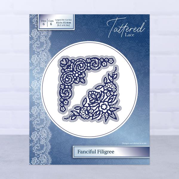 Tattered Lace Fanciful Filligree Die Set - 6 Dies - 355435