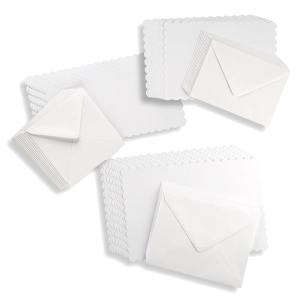 Katy Sue Designs 30 x Scalloped Cards & Envelopes Selection - 356390