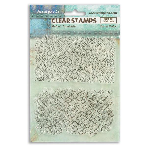 Stamperia Songs of the Sea 14x18cm Acrylic Stamp - Double Texture - 357203