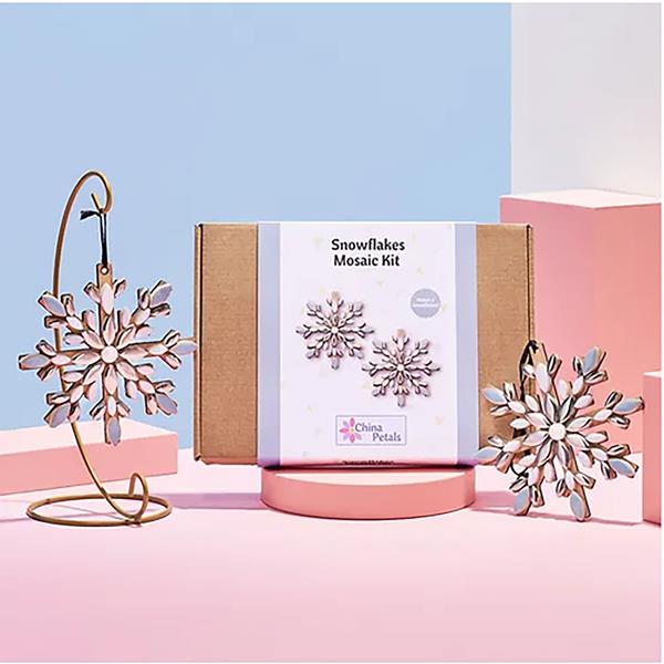 China Petals Mosaic Kit - Pack of 2 Snowflakes - 358022