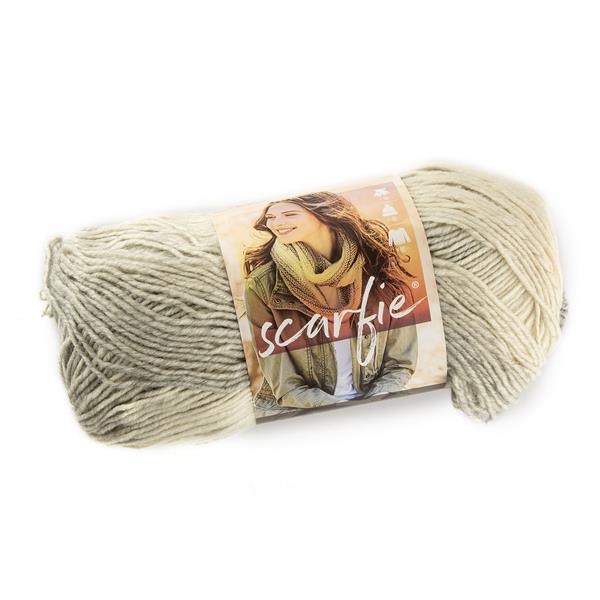 Lion Brand Scarfie 150g Ball of Yarn - 78% Acrylic/22% Wool - Cre - 358255