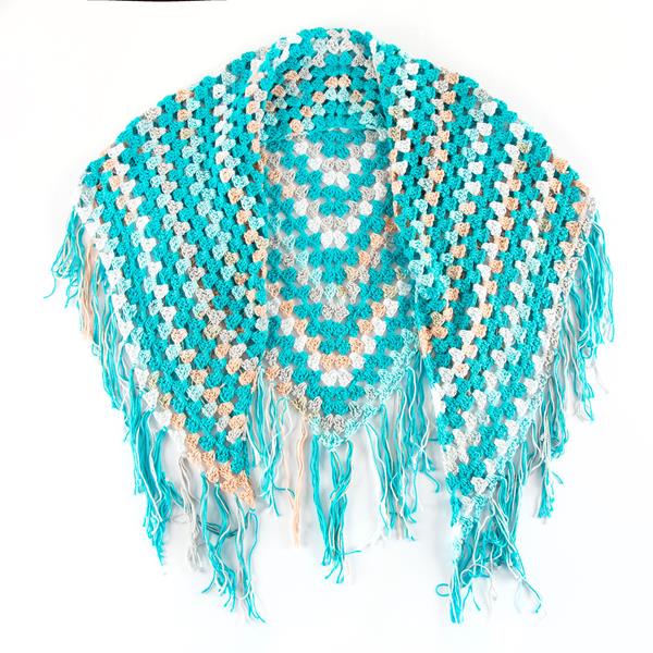 Joseph Bear Designs Granny Square Cotton Shawl Crochet Kit - 358554