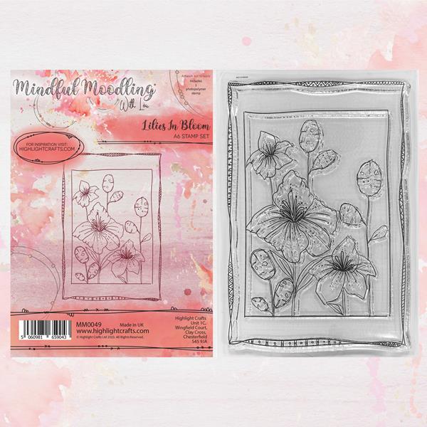 Mindful Moodling Lilies In Bloom A6 Stamp Set - 1 Stamp - 363602