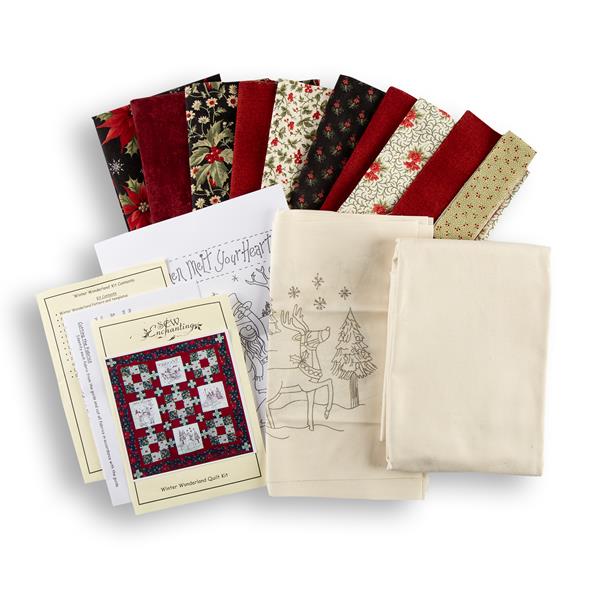 Sew Enchanting Winter Wonderland Quilt Kit - Includes: Pre-printe - 364147