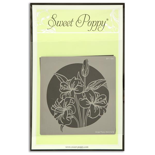 Sweet Poppy Metal Stencil - Lily Circle - 366289