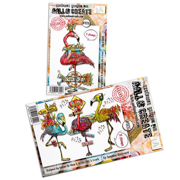 AALL & Create Autour de Mwa 2 x Stamp Sets - Up Sunshine Boulevar - 367051