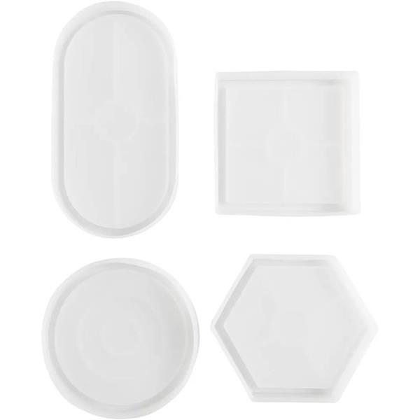 Craft Master Various Shaped Silicone Moulds - 4 Moulds - 369726