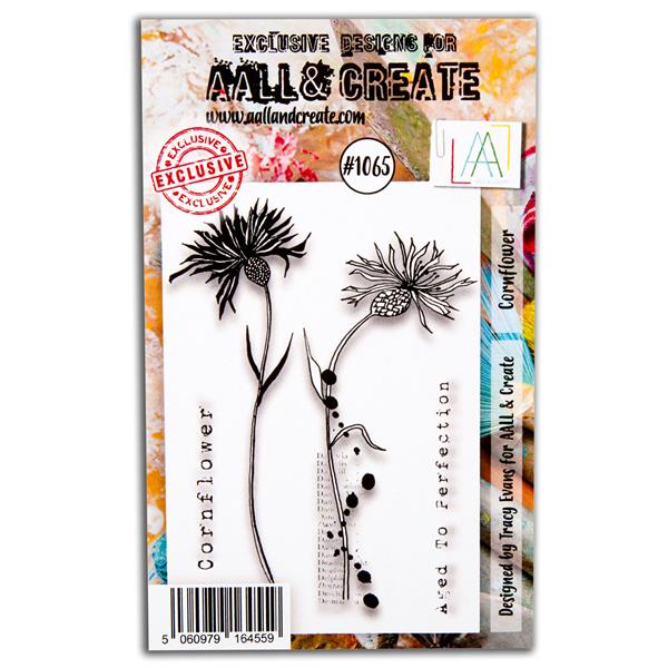 AALL & Create Tracy Evans A7 Stamp Set - Cornflower - 4 Stamps - 370442