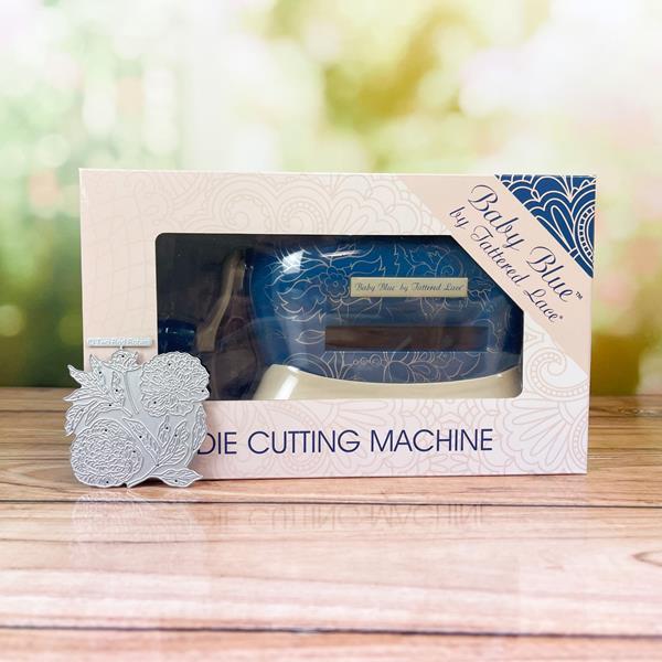 Tattered Lace Baby Blue Die Cutting Machine & Perfect Peony Die - 370613