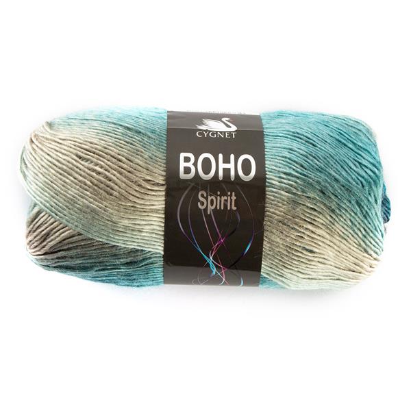 Cygnet Yarns Boho Spirt Aran Yarn - Sapphire - 100g - 100% Premiu - 371971
