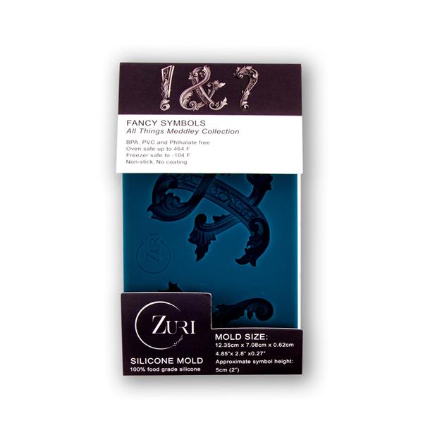 Zuri Designs Fancy Symbols Silicone Moulds - 3 x Impressions - 372840