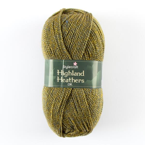 Stylecraft Highland Heathers DK Yarn - Lichen - 100g - 100% Premi - 374086