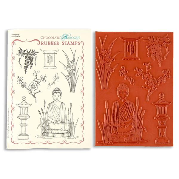 Chocolate Baroque Tranquility A5 Mounted Stamp Sheet - 7 Images - 374737