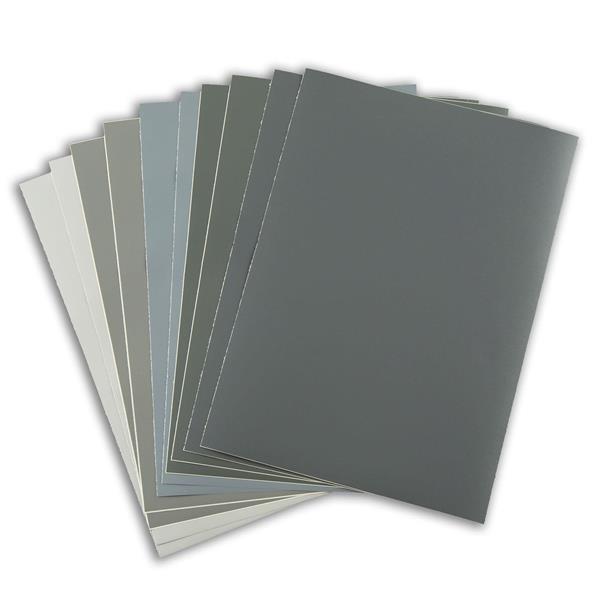 Sweet Factory A4 Matte Self-Adhesive Vinyl - Shades of Grey - 10  - 377457