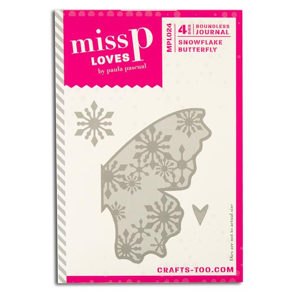 Miss P Loves Die Set 024 - Snowflake Butterfly - 4 Dies - 379242