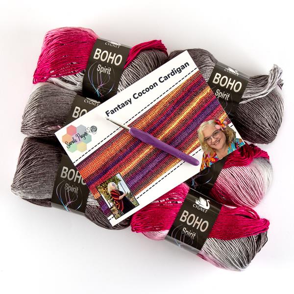 Sarah Payne Crochets Moonbeam Cocoon Cardigan Kit - Includes: Pat - 381040