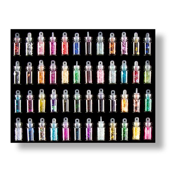 Festival of Japan 48 x Mini Glitters in Glass Bottle - 381356