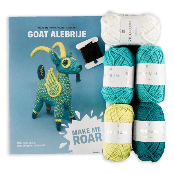 Make Me Roar Goat Alebrije Yarn Pack & Pattern Booklet 1 - 5 x 25 - 381756