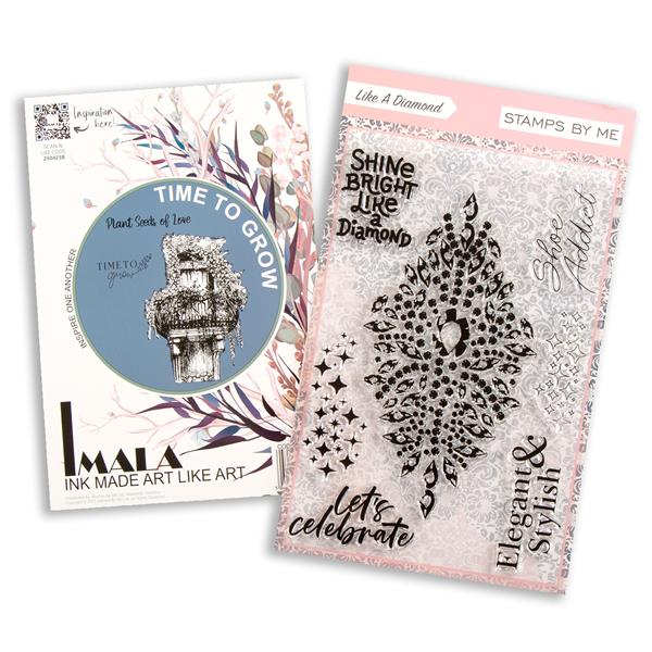 Stamps By Me A5 Stamp Duo - Time To Grow & Like A Diamond - 386969