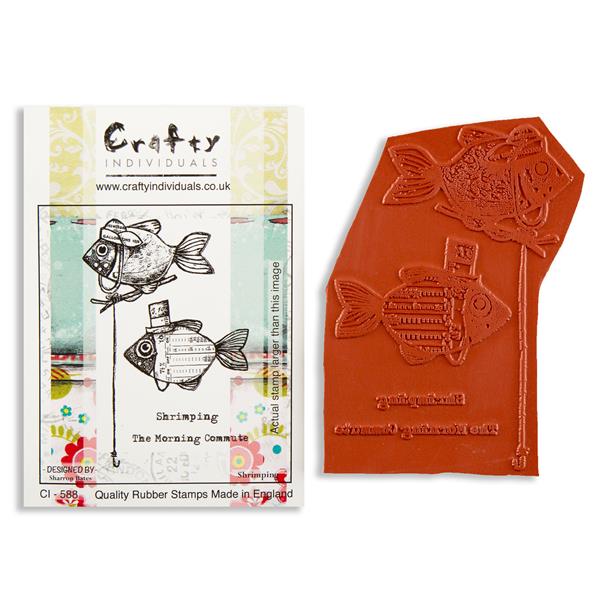 Crafty Individuals Shrimping Cling Mounted Rubber Stamp - 394111