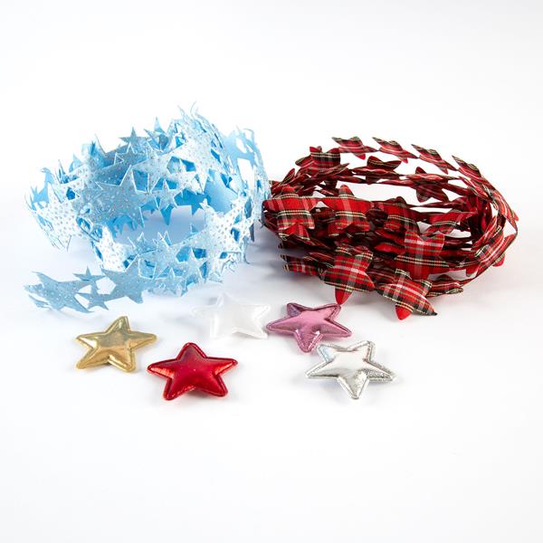 Craft Yourself Silly Star Trim Bundle - Includes: 5 Padded Stars, - 395473