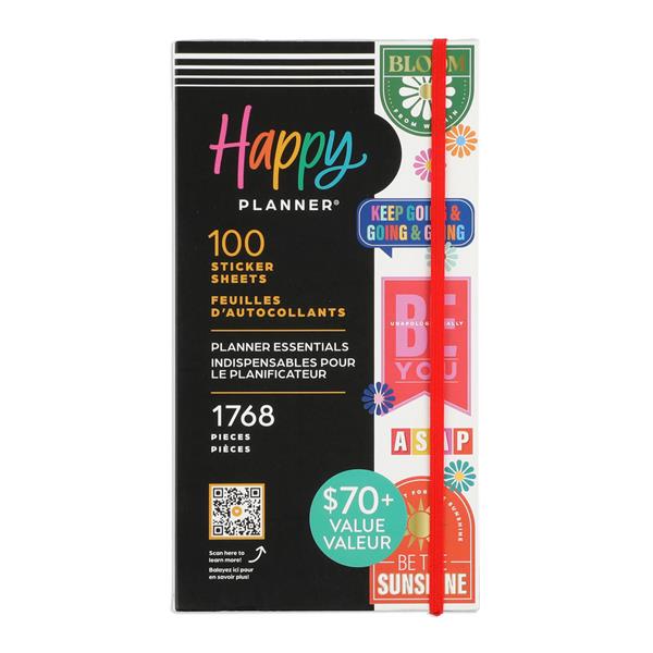 The Happy Planner Big Essentials 100 Sheet Sticker Value Pack - 401322