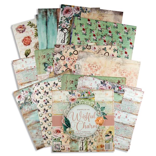 Stamps By Me 12x12" Paper Pad - Wistful Charm - 401531