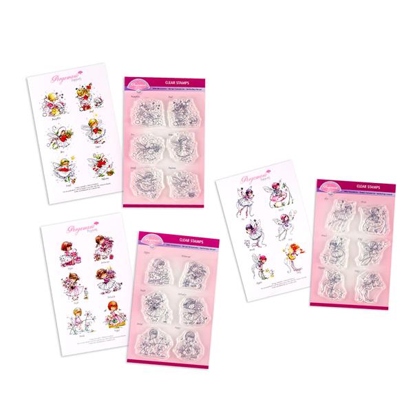 Pergamano A5 Mini Poppets Stamp Complete Collection - 403072