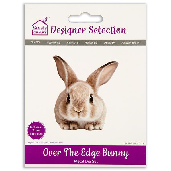 Create & Craft Over the Edge Bunny Die Set - 3 Dies - 404395