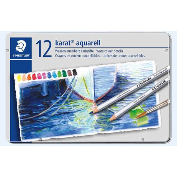 Staedtler Karat Aquarell 12 Assorted Colours - 405616